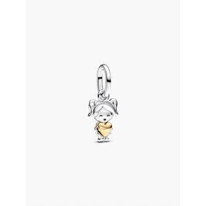 NEW PANDORA happy girl dangle charm in silver